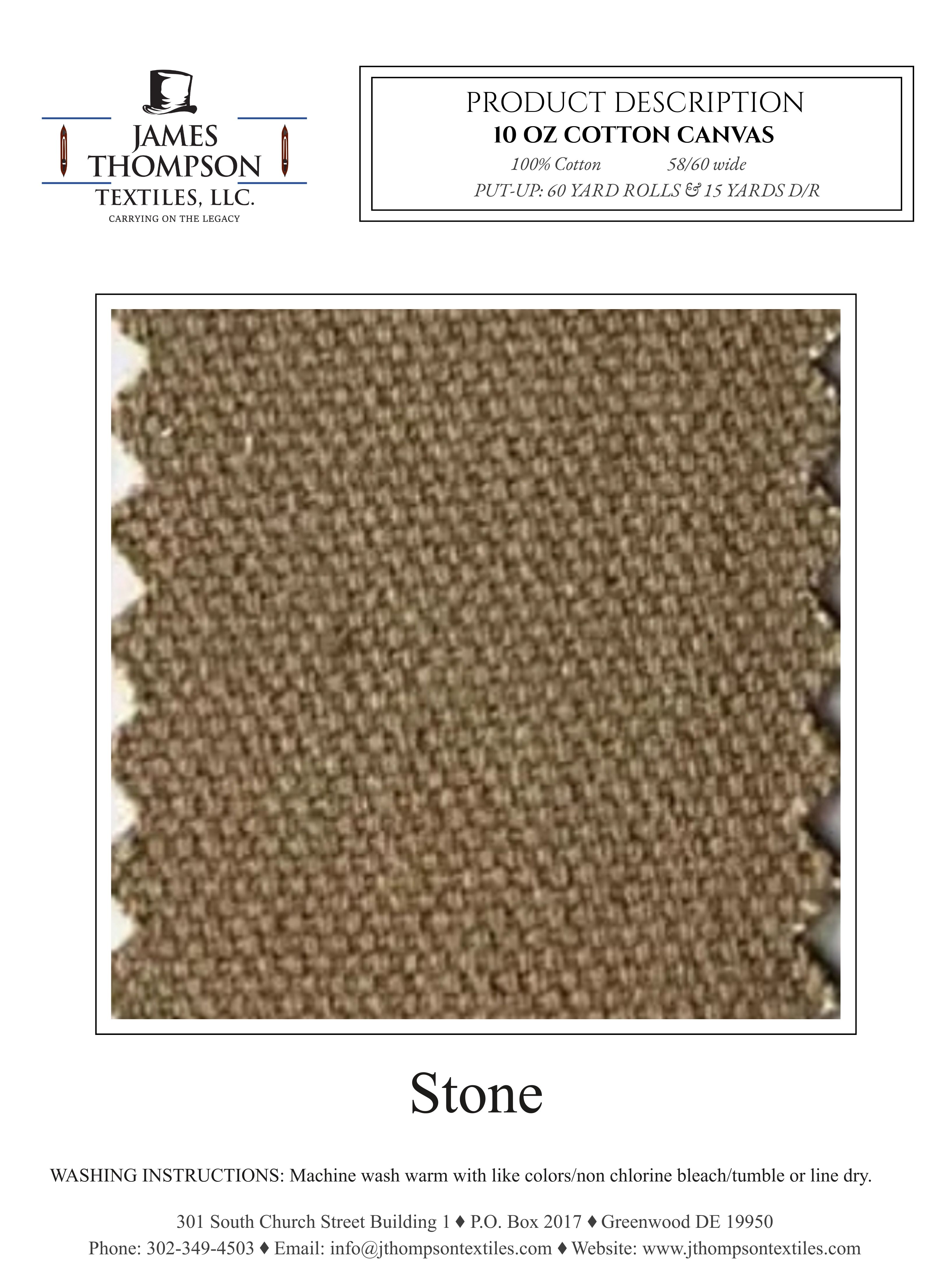 10 oz Cotton Canvas - Stone