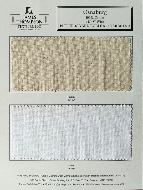 Cotton Dyed Osnaburg Collection